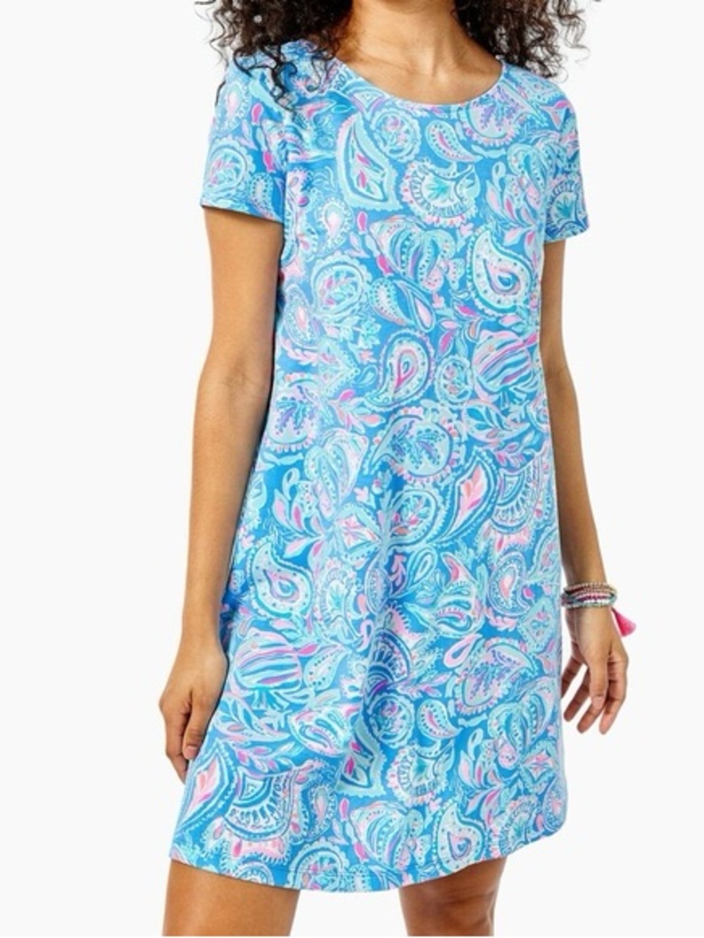 Lilly Pulitzer Kimi Short Sleeve Pima Cotton T Shirt Dress Size XXL